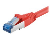 MicroConnect - Nätverkskabel - RJ-45 (hane) till RJ-45 (hane) - 50 cm - SFTP - CAT 6a - halogenfri, hakfri - röd