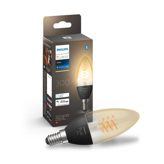 Philips Hue White Filament 4,5W / Candle / E14 / 1-pack