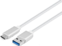 MICROCONNECT USB-kabel, USB 3.1 C hane till USB 3.0 A hane, längd 2 meter, färg: vit