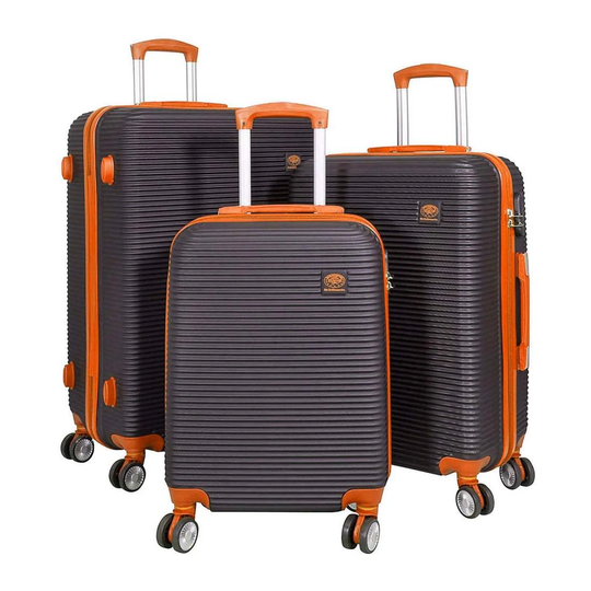 Set med Resväskor, 3 stycken - Orange