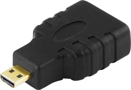 Deltaco HDMI-adapter, Micro HDMI hane - HDMI hona