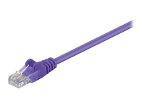 MicroConnect - Nätverkskabel - RJ-45 (hane) till RJ-45 (hane) - 1.5 m - UTP - CAT 5e - tvinnad - lila