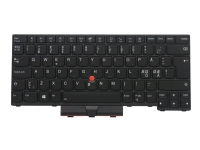 Chicony - Ersättningstangentbord för bärbar dator - med Trackpoint - bakgrundsbelyst - QWERTY - Nordisk - svart - för ThinkPad L14 Gen 1 20U1, 20U2, 20U5, 20U6 L14 Gen 2 20X1, 20X2