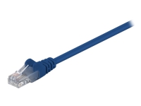 MicroConnect - Nätverkskabel - RJ-45 (hane) till RJ-45 (hane) - 25 cm - UTP - CAT 5e - trådad - blå