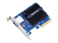 Synology E10G18-T1 - Nätverkskort - PCIe 3.0 x4 Low Profile - 10Gb Ethernet x 1 - för Disk Station DS1618 RackStation RS1219, RS2418, RS2818, RS3618, RS818