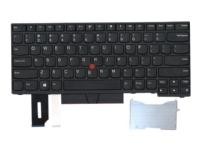 Primax - Ersättningstangentbord för bärbar dator - med Trackpoint - amerikansk - svart - för ThinkPad E48X E49X L380 L380 Yoga L390 L390 Yoga L480 L490 T480 T49X