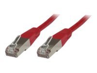MicroConnect - Nätverkskabel - RJ-45 (hane) till RJ-45 (hane) - 5 m - FTP - CAT 6 - röd