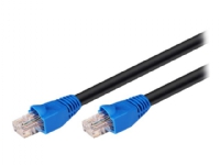 MicroConnect - Nätverkskabel - RJ-45 (hane) till RJ-45 (hane) - 40 m - CAT 6 - startad, utomhus, fast - svart
