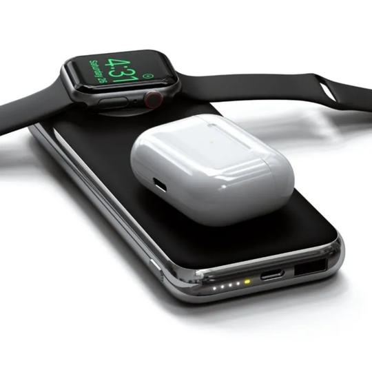 Satechi Quatro Powerbank 10000 mAh Qi-laddning