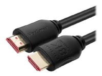 MicroConnect - Ultra High Speed - HDMI-kabel med Ethernet - HDMI hane till HDMI hane - 2 m - svart - Dolby TrueHD-support, 8K60 Hz (7680 x 4320) stöd