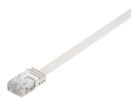 MicroConnect - Nätverkskabel - RJ-45 (hane) till RJ-45 (hane) - 50 cm - U/FTP, PiMF - CAT 6 - tvinnad, platt - vit