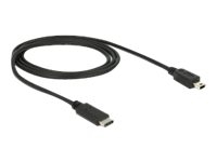 DeLOCK - USB-kabel - USB-C (han) til mini-USB Type B (han) - USB 3.1 - 1 m - sort