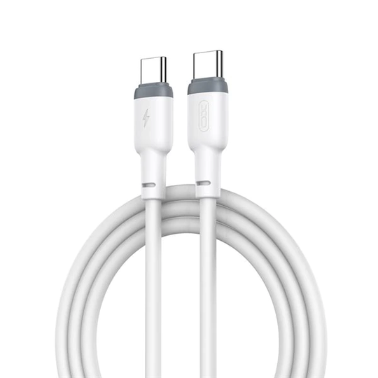 XO USB-kabel PD 60W USB Typ-C till USB Typ-C 1m Vit