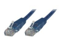 MicroConnect - Nätverkskabel - RJ-45 (hane) till RJ-45 (hane) - 20 cm - UTP - CAT 6 - startat, halogenfritt - blått