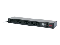 APC Switched Rack PDU AP7920B - Grenuttag - AC 200/208/230 V - 2300 VA - Ethernet - ingång: IEC 60320 C14 - utgångskontakter: 8 (IEC 60320 C13) - 1U - 19 - svart - för P/N: SMTL1000RMI2UC, SMX1000C, SMX1500RM2UC, SMX1500RM2UCNC, SMX750C, SMX750CNC