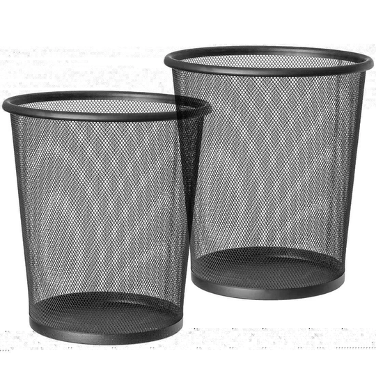 Art Moon, Mesh - 2x Papperskorg (12 L)