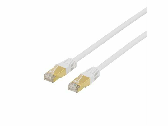 Deltaco FTP Cat7 Nätverkskabel Halogenfri / 10m - Vit