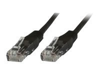 MicroConnect - Nätverkskabel - RJ-45 (hane) till RJ-45 (hane) - 1.5 m - UTP - CAT 5e - startad, tvinnad - svart