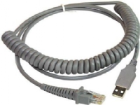 Datalogic CAB-412 - USB-kabel - USB - lindad - för Gryphon D120, D220 Heron D130 Lynx D432, D432E Touch 65 Light, 65 PRO, 90 Light, 90 Pro