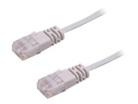 MicroConnect - Nätverkskabel - RJ-45 (hane) till RJ-45 (hane) - 1 m - UTP - CAT 6 - trådad, platt - grå