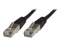 MicroConnect - Nätverkskabel - RJ-45 (hane) till RJ-45 (hane) - 25 cm - FTP - CAT 6 - startad - svart