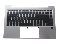 HP - Ersättningstangentbord för bärbar dator - bakgrundsbelyst - internationell engelska - med övre skydd - för ProBook 630 G8, 640 G8, 650 G8