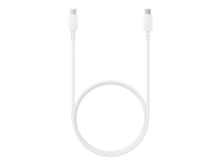 Samsung EP-DN975 - USB-kabel - USB-C (hane) till USB-C (hane) - USB 2.0 - 1 m - USB-strömleverans (5A, 100W) - vit - för Galaxy Note10, Note10+, Note10+ 5G