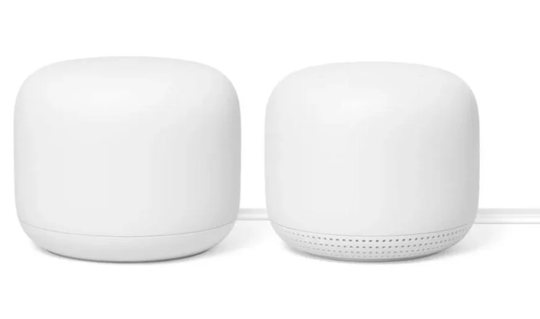 Google Nest WiFi router med extra WiFi-punkt 2-Pack Mesh lösning