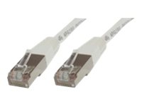 MicroConnect - Nätverkskabel - RJ-45 (hane) till RJ-45 (hane) - 25 m - F/UTP (folieöverdraget oskärmat tvinnat par) - CAT 6 - halogenfri - vit