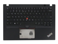 Lite-On - Ersättningstangentbord för bärbar dator - bakgrundsbelyst - Engelska - Europa - svart - med övre skydd - för ThinkPad T14s Gen 1 20T0, 20T1