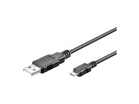 MicroConnect - USB-kabel - Micro-USB Type B (han) till USB (han) - 3 m - grå