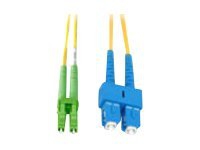 MicroConnect - Nätverkskabel - SC/APC enkelläge (hane) till LC/UPC enkelläge (hane) - 10 m - fiberoptisk - 9 / 125 mikrometer - OS1 - halogenfri