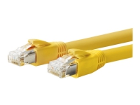 VivoLink - Nätverkskabel - RJ-45 (hane) till RJ-45 (hane) - 50 m - F/FTP - CAT 6a - halogenfri, formpressad, fast - gul