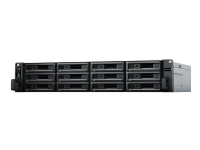 Synology RackStation RS3621RPxs - NAS-server - 12 fack - kan monteras i rack - SATA 6Gb/s - RAID 0, 1, 5, 6, 10, JBOD, 5 hot spare, 6-reservsnabbyte, 10 hot spare, 1 hot spare, RAID F1, F1 hot spare - RAM 8 GB - Gigabit Ethernet - iSCSI support - 2U