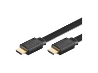 MicroConnect - HDMI-kabel - HDMI hane till HDMI hane - 5 m - platt