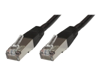 MicroConnect - Nätverkskabel - RJ-45 (hane) till RJ-45 (hane) - 1 m - SFTP, PiMF - CAT 6 - formpressad - svart