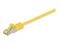MicroConnect - Nätverkskabel - RJ-45 (hane) till RJ-45 (hane) - 15 m - SFTP, PiMF - CAT 7 - hakfri - gul