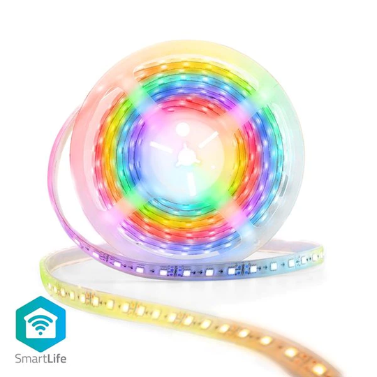 Nedis SmartLife LED Strip RGB/Vit IP65 5 meter