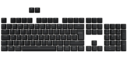 Corsair PBT Double-Shot Pro Keycap Mod Kit - Nordic - Onyx Black