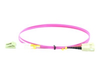 MicroConnect - Nätverkskabel - LC/UPC-multiläge (hane) till SC/UPC-multiläge (hane) - 10 m - fiberoptisk - 50/125 mikron - OM4 - halogenfri - violett erica