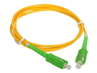 MicroConnect - Nätverkskabel - SC/APC enkelläge (hane) till SC/APC enkelläge (hane) - 1.5 m - 2 mm - fiberoptisk - simplex - 9 / 125 mikrometer - OS2 - halogenfri - orange