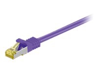 MicroConnect - Nätverkskabel - RJ-45 (hane) till RJ-45 (hane) - 10 m - SFTP, PiMF - CAT 7 - lila