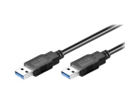 MicroConnect - USB-kabel - USB typ A (hane) till USB typ A (hane) - USB 3.0 - 3 m - svart