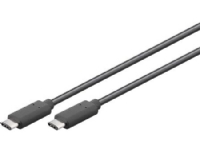 MICROCONNECT USB-kabel, USB 3.1 C hane till USB 3.1 C hane, längd 2 meter, färg: svart