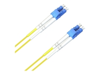 MicroConnect - Nätverkskabel - LC/PC enkelläge (hane) till LC/PC enkelläge (hane) - 15 m - fiberoptisk - 9 / 125 mikrometer - OS1 - gul