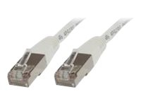 MicroConnect - Nätverkskabel - RJ-45 (hane) till RJ-45 (hane) - 10 m - 5.5 mm - F/UTP (folieöverdraget oskärmat tvinnat par) - CAT 5e - rund, tvinnad - vit