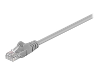 MicroConnect - Nätverkskabel - RJ-45 (hane) till RJ-45 (hane) - 25 cm - UTP - CAT 5e - trådad - grå