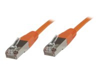 MicroConnect - Nätverkskabel - RJ-45 (hane) till RJ-45 (hane) - 5 m - SSTP (screened shielded twisted pair) - CAT 6 - orange