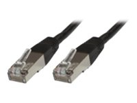 MicroConnect - Nätverkskabel - RJ-45 (hane) till RJ-45 (hane) - 2 m - FTP - CAT 5e - svart