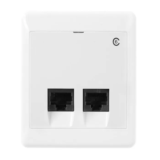 Elko RS Utanpåliggande UTP-nätverksuttag Cat. 6 2-port